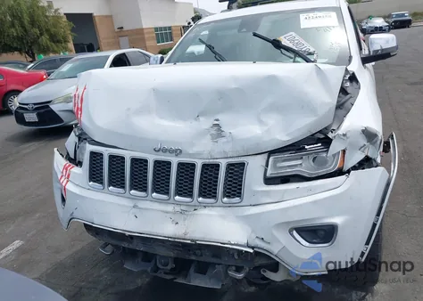 2015 Jeep Grand Cherokee Overland z USA, uszkodzony, nr VIN 1C4RJFCT0FC676968